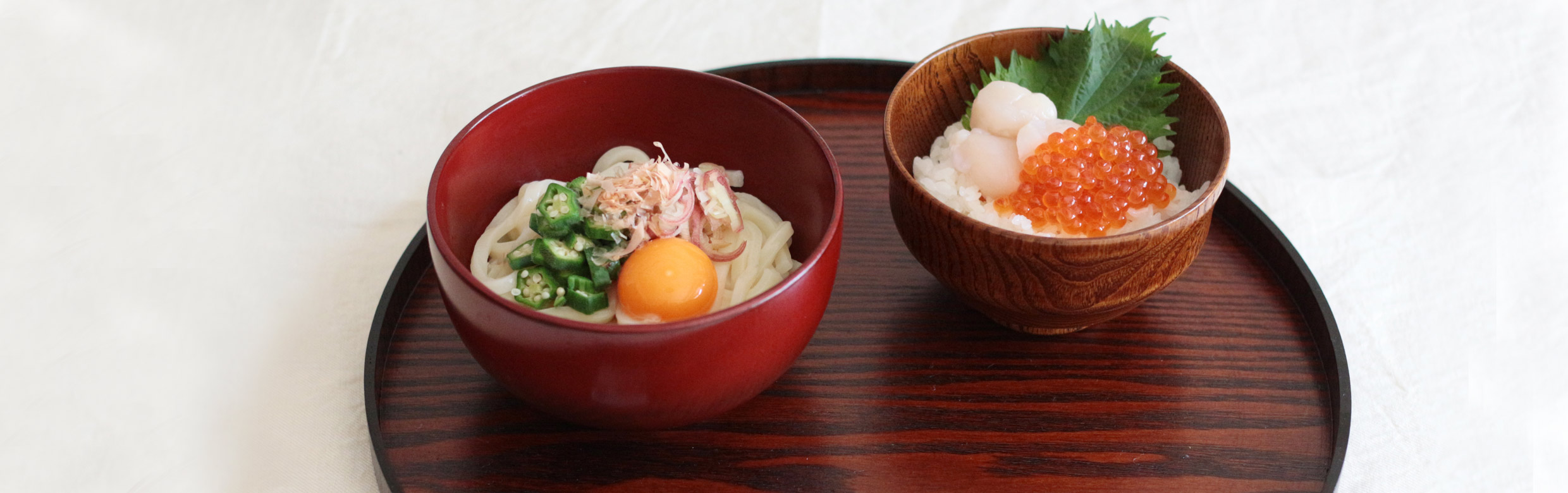 木製丼セットイメージ画像